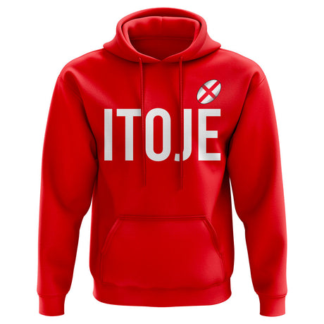 Mario Itoje England Rugby Hoody (Red)_0