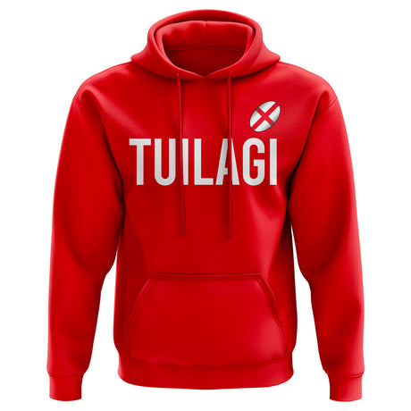 Manu Tuilagi England Rugby Hoody (Red)_0