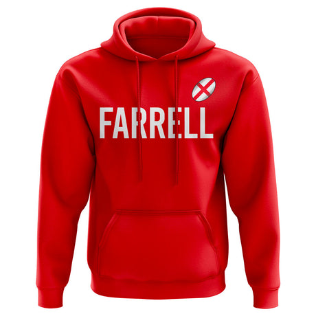 Owen Farrell England Rugby Hoody (Red)_0