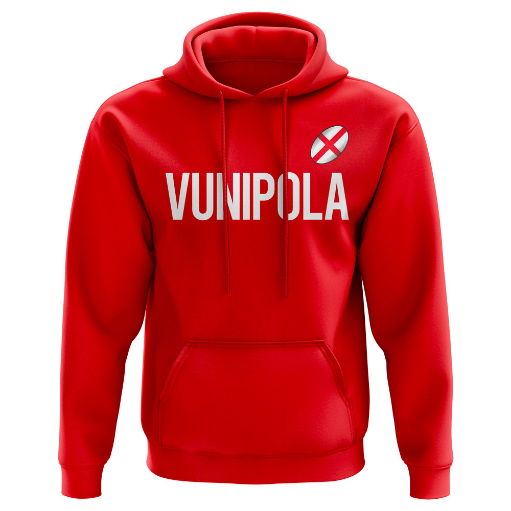 Billy Vunipola England Rugby Hoody (Red)_0
