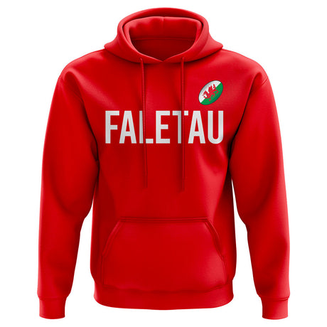 Taulupe Faletau Wales Rugby Hoody (Red)_0