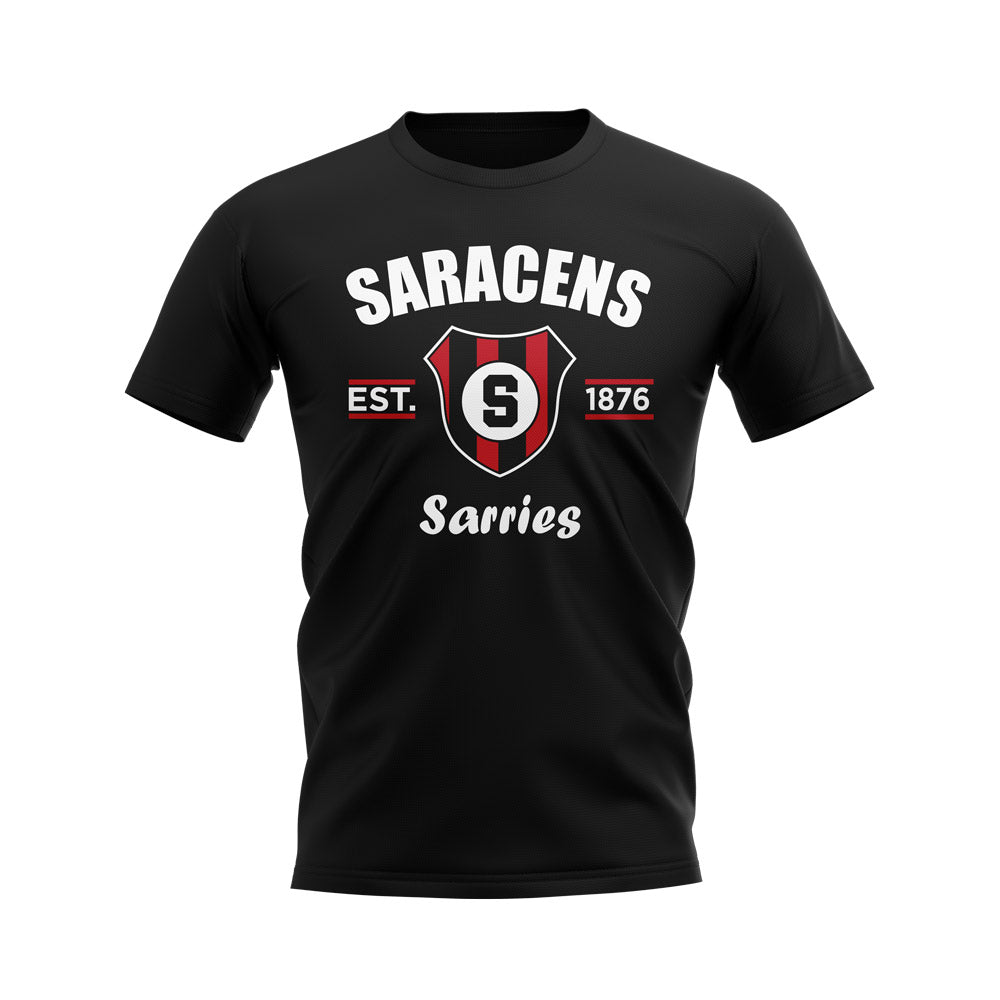 Saracens Rugby Established T-Shirt (Black)_0