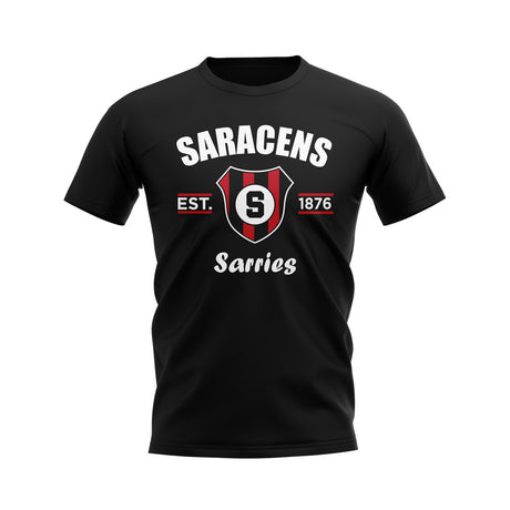 Saracens Rugby Established T-Shirt (Black)_0