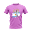 Lionel Messi Argentina Football Celebration T-Shirt (Pink)_0