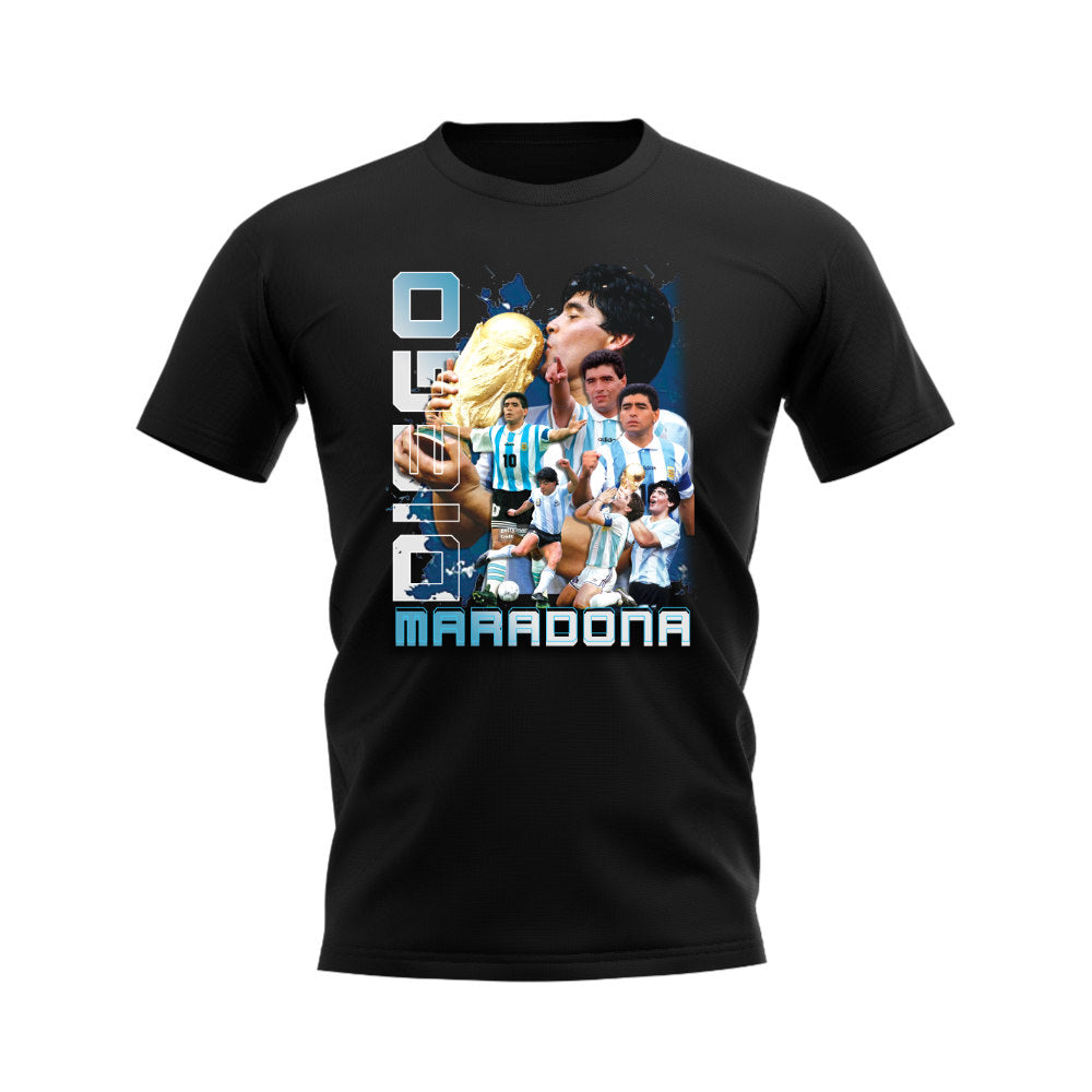 Diego Maradona Bootleg T-Shirt (Black)_0