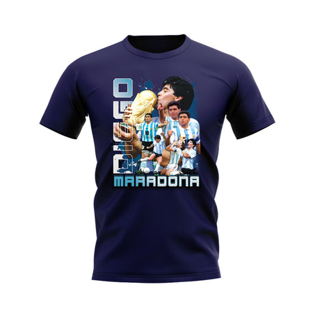 Diego Maradona Bootleg T-Shirt (Navy)_0