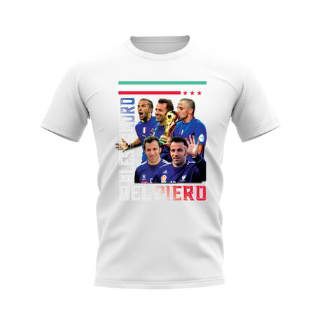 Alessandro Del Piero Italy Bootleg T-Shirt (White)_0