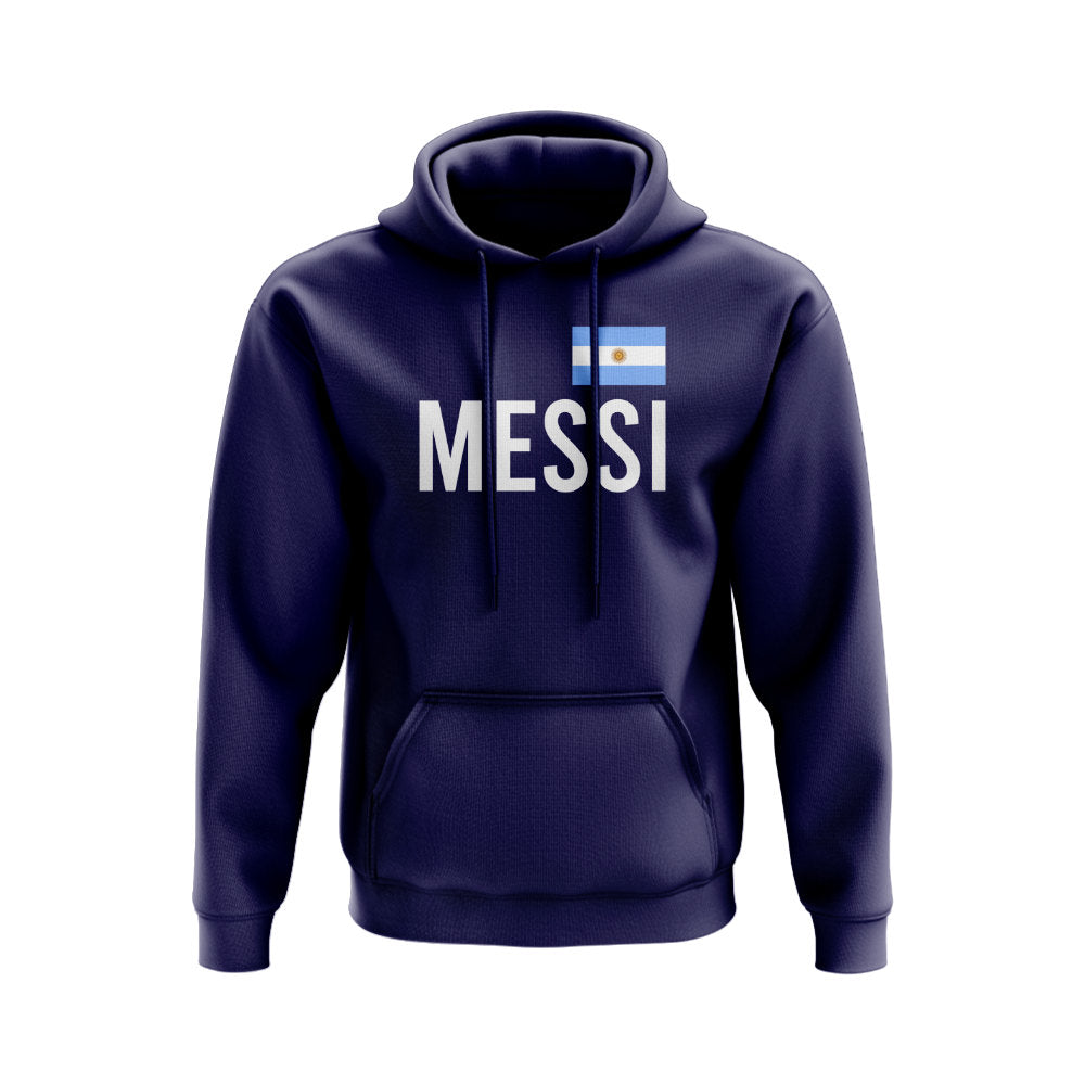 Lionel Messi Argentina Name Hoody (Navy)_0