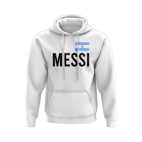 Lionel Messi Argentina Name Hoody (White)_0