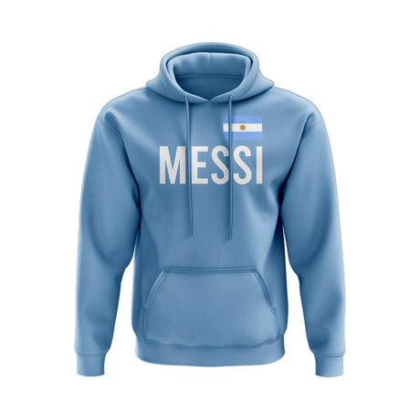 Lionel Messi Argentina Name Hoody (Sky Blue)_0