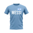 Lionel Messi Argentina Name T-shirt (Sky Blue)_0