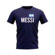 Lionel Messi Argentina Name T-shirt (Navy)_0