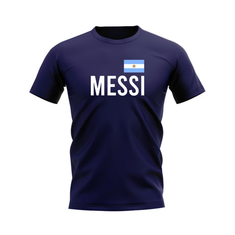 Lionel Messi Argentina Name T-shirt (Navy)_0