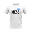 Lionel Messi Argentina Name T-shirt (White)_0