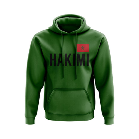 Achraf Hakimi Morocco Name Hoody (Green)_0
