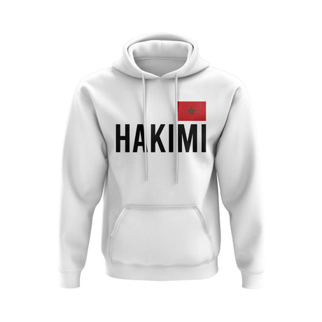 Achraf Hakimi Morocco Name Hoody (White)_0