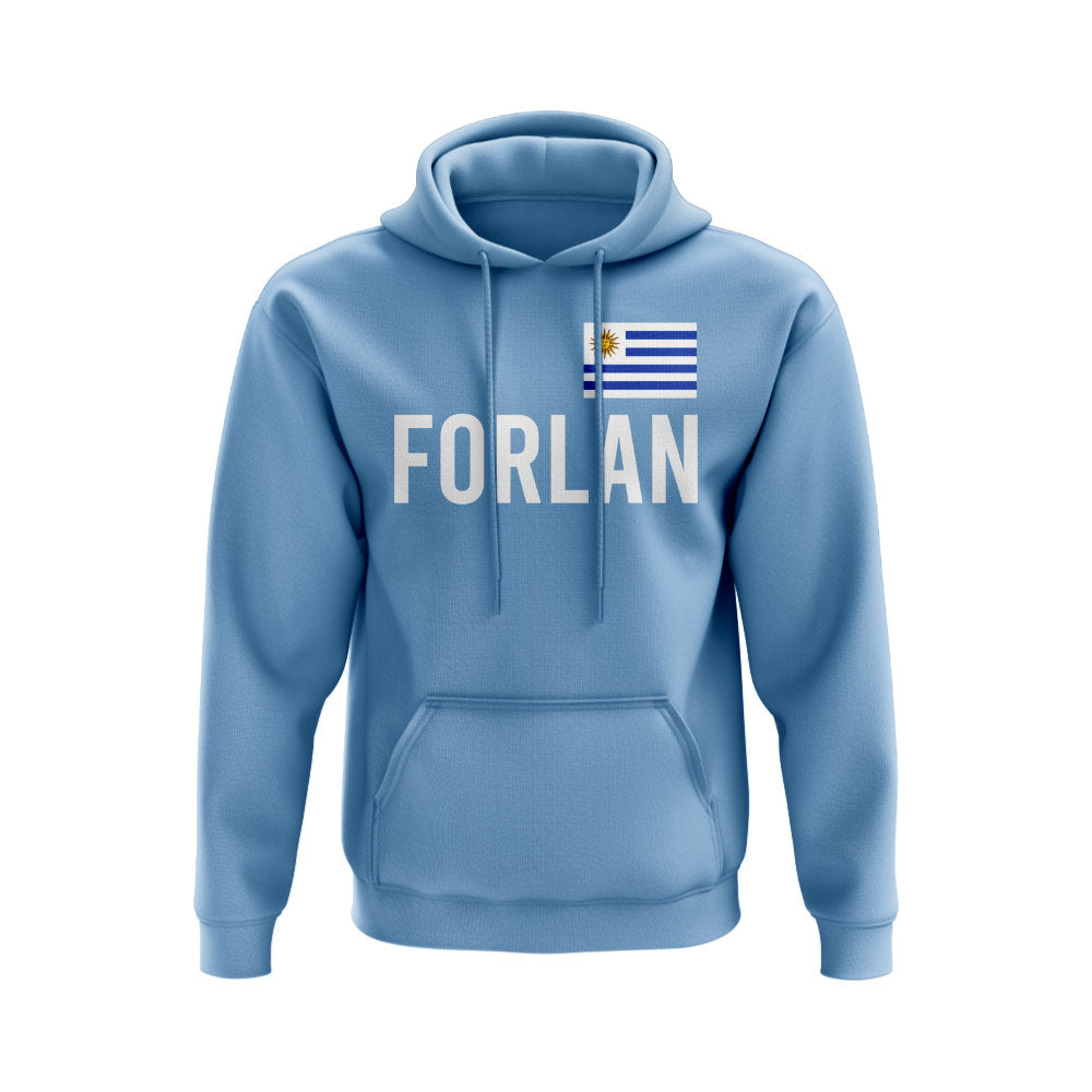 Diego Forlan Uruguay Name Hoody (Blue)_0