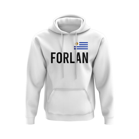 Diego Forlan Uruguay Name Hoody (White)_0