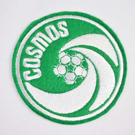 New York Cosmos Retro White Football Shirt_2