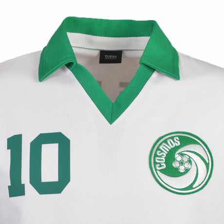 New York Cosmos Pele White Retro Shirt with PELE 10_2