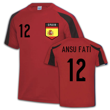 Spain Sports Jersey Training (Ansu Fati 12)_0