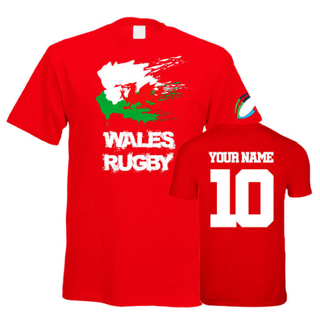 Wales Country Rugby T-Shirt (Your Name)_0
