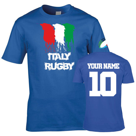 Italy Country Rugby T-Shirt (Your Name)_0