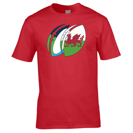 Wales Rugby Ball T-Shirt_0