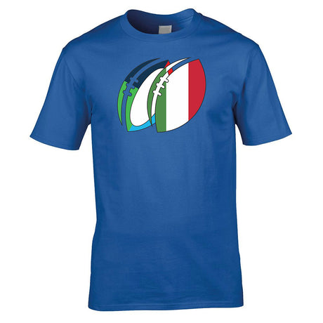 Italy Rugby Ball T-Shirt_0