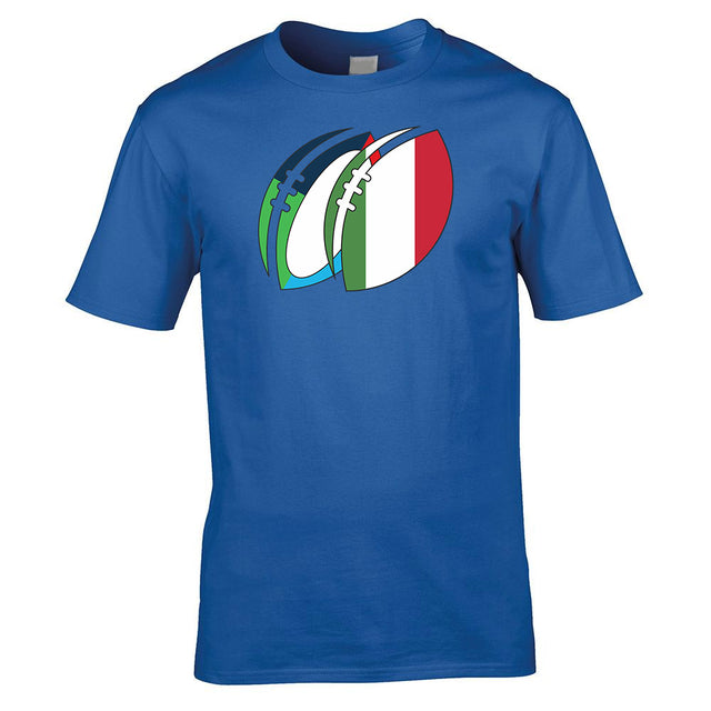 Italy Rugby Ball T-Shirt_0