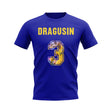 Radu Dragusin Name And Number Romania T-Shirt (Blue)_0