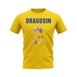 Radu Dragusin Name And Number Romania T-Shirt (Yellow)_0