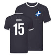 Scotland Rugby Ringer T-shirt (Stuart Hogg 15)_0