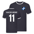Scotland Rugby Ringer T-shirt (Duhan Van Der Merwe 11)_0