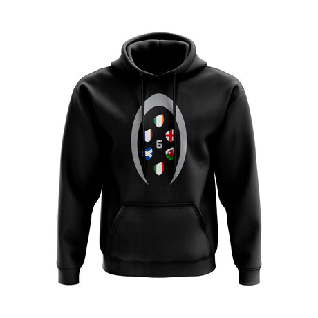 Six Nations Rugby Shield Hoody (Black)_0