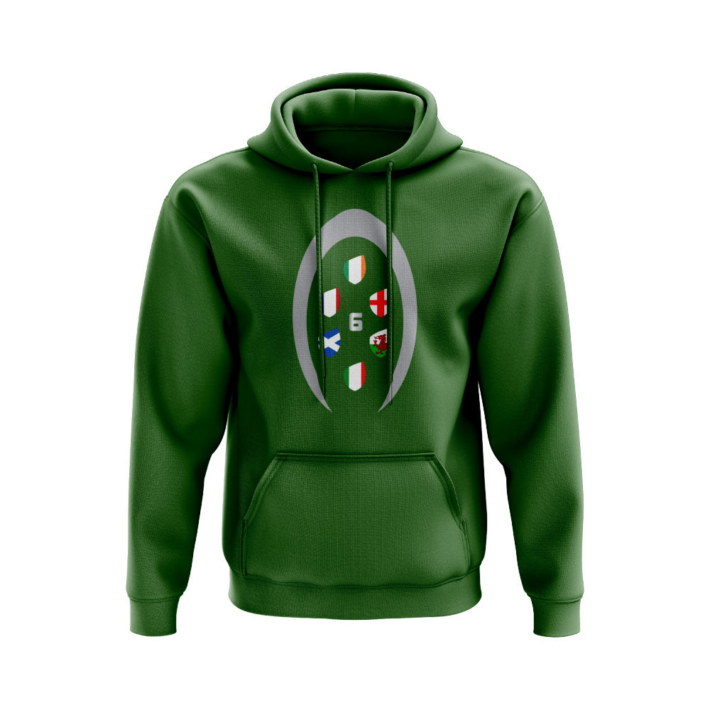 Six Nations Rugby Shield Hoody (Green)_0