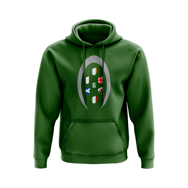 Six Nations Rugby Shield Hoody (Green)_0