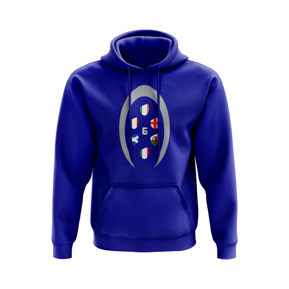 Six Nations Rugby Shield Hoody (Blue)_0