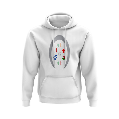 Six Nations Rugby Shield Hoody (White)_0
