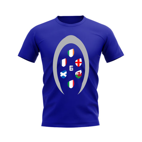 Six Nations Rugby Shield T-Shirt (Blue)_0
