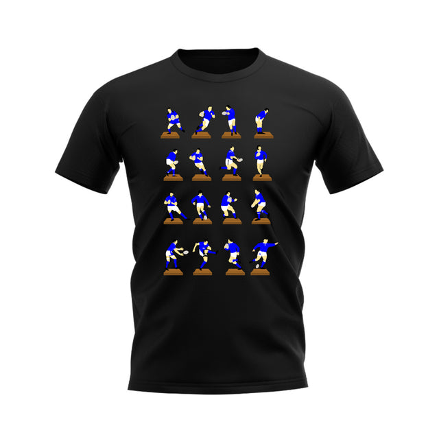 Blue Rugby Figurine T-Shirt (Black)_0