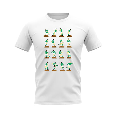 Green Rugby Figurine T-Shirt (White)_0