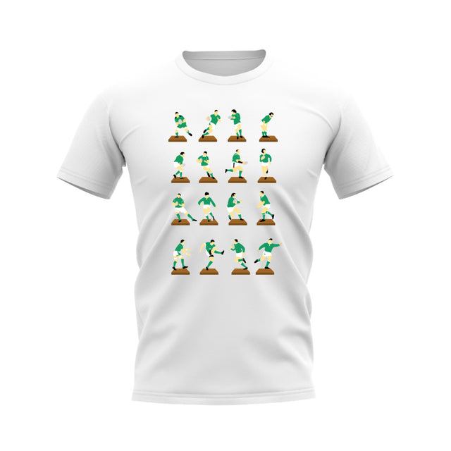 Green Rugby Figurine T-Shirt (White)_0