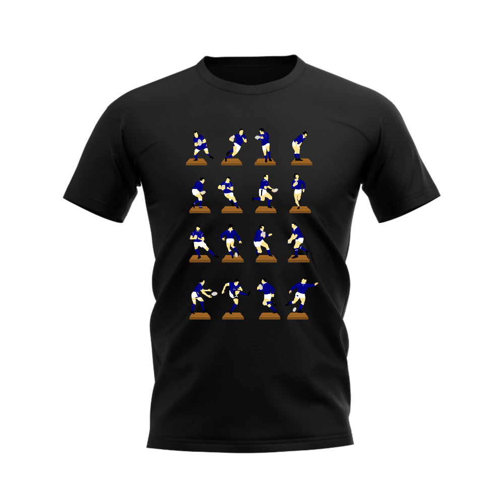 Navy Rugby Figurine T-Shirt (Black)_0
