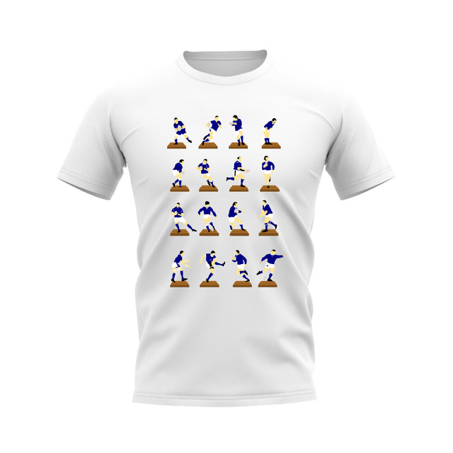 Navy Rugby Figurine T-Shirt (White)_0