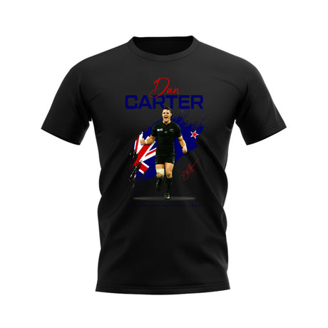Dan Carter New Zealand Rugby T-Shirt (Black)_0
