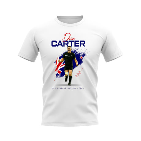Dan Carter New Zealand Rugby T-Shirt (White)_0