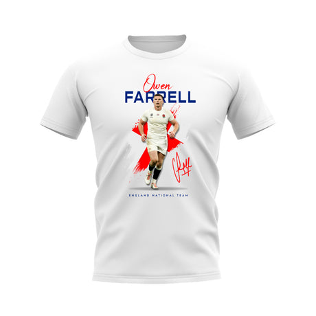 Owen Farrell England Rugby T-Shirt (White)_0