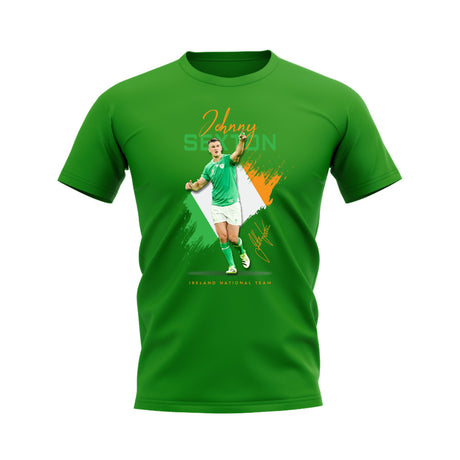 Johnny Sexton Ireland Rugby T-Shirt (Green)_0