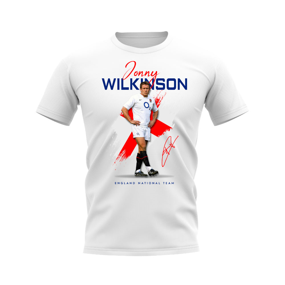 Jonny Wilkinson England Rugby T-Shirt (White)_0